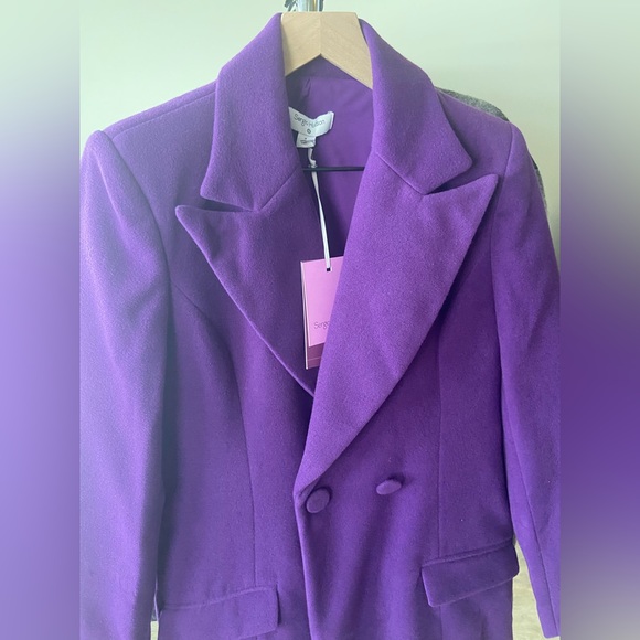 Gorgeous Purple Coat Sergio Hudson x Target Overcoat - Picture 8 of 14